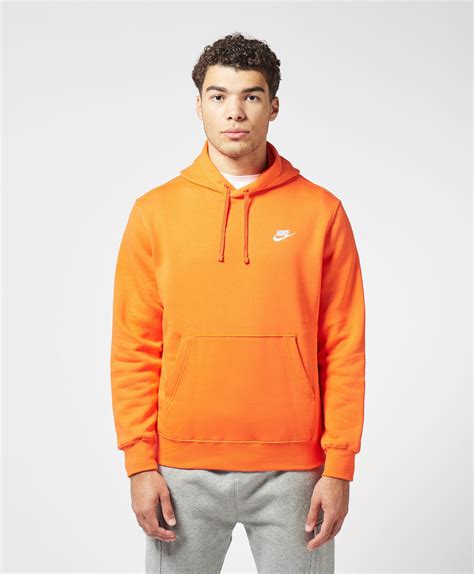 men's orange hoodie